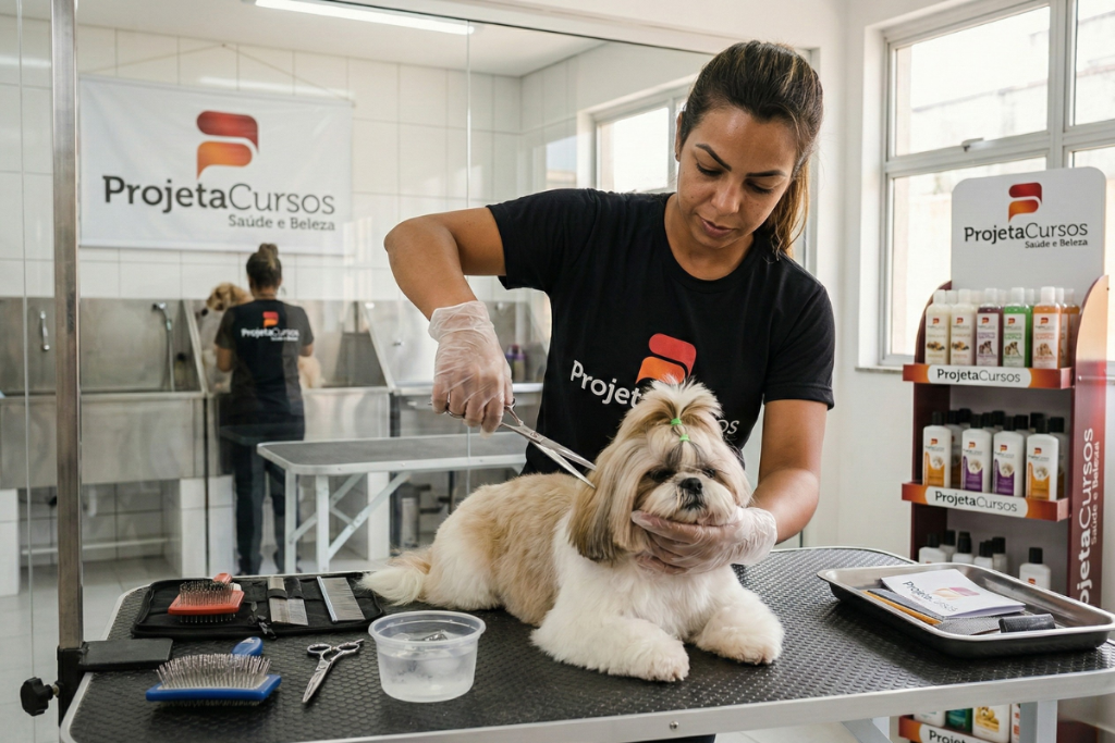Banho e Tosa e Estética Animal – Projeta Cursos Lapa